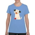 thumbnail image 1 of Image Conscious Dog With A Ball T-Shirt Women -Jay Fleck Designs, Female Small, 1 of 4