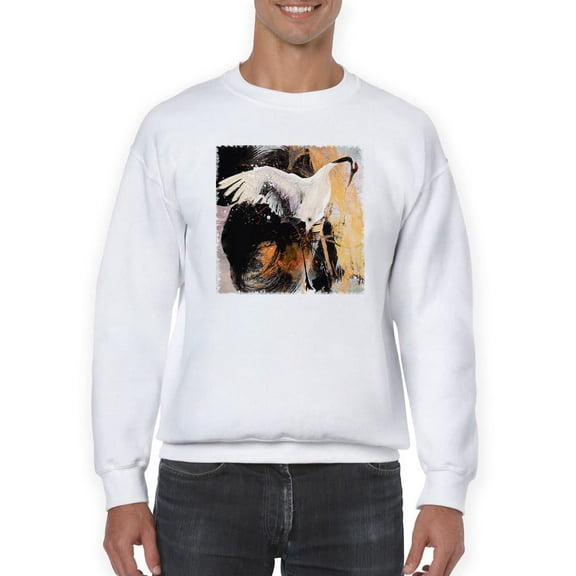 Image Conscious Elegant Birds Sweatshirt Men's -Image Conscious Designs