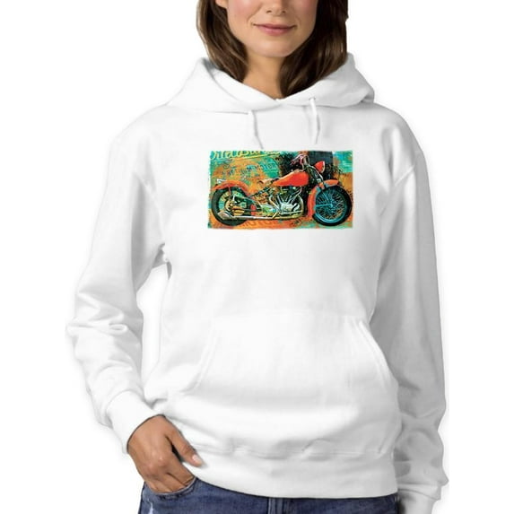 Image Conscious Elegant Motorcycle Hoodie Women's -Image Conscious Designs