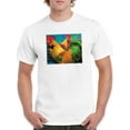thumbnail image 1 of Image Conscious Elegant Roosters T-Shirt Mens -Porter Hastings Designs, Male Medium, 1 of 4