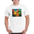 thumbnail image 1 of Image Conscious Elegant Roosters T-Shirt Mens -Porter Hastings Designs, Male x-Large, 1 of 4