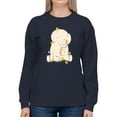 thumbnail image 1 of Image Conscious Elephant With Birds Sweatshirt Women -Jay Fleck Designs, Female Large, 1 of 4