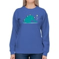 thumbnail image 1 of Image Conscious Elephant With Penguins Sweatshirt Womens -Jay Fleck Designs, Female Casual Fit, 1 of 4
