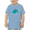 thumbnail image 1 of Image Conscious Elephant With Penguins T-Shirt Toddler -Jay Fleck Designs, Unisex Regular Fit, 1 of 4