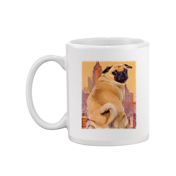 Image Conscious Funny Pug Mug - Porter Hastings Designs, 15 fl oz Ceramic Mug