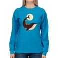 thumbnail image 1 of Image Conscious Giraffe On A Whale Sweatshirt Women -Jay Fleck Designs, Female Large, 1 of 4