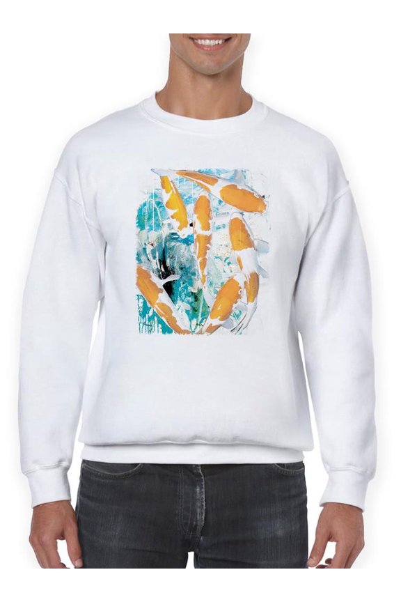 Graffiti Fish Sweatshirt Men's -Image Conscious Designs