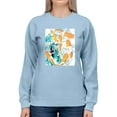 thumbnail image 1 of Image Conscious Graffiti Fish Sweatshirt Women's -Image Conscious Designs, 1 of 4