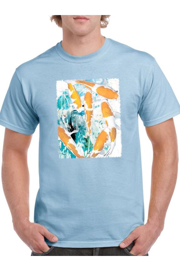 Graffiti Fish T-Shirt Mens -Porter Hastings Designs, Male Regular Fit