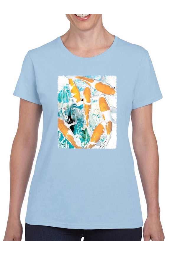 Graffiti Fish T-Shirt Womens -Porter Hastings Designs, Female Regular Fit
