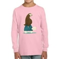 thumbnail image 1 of Image Conscious Hitchhiking Sloth Long Sleeve Toddler -Jay Fleck Designs, Unisex Regular Fit, 1 of 4