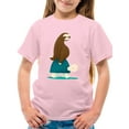 thumbnail image 1 of Image Conscious Hitchhiking Sloth T-Shirt Juniors -Jay Fleck Designs, Unisex Regular Fit, 1 of 4