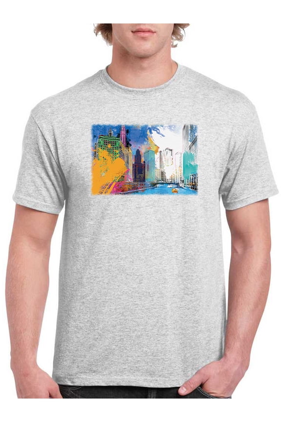 Lake City Portrait T-Shirt Mens -Porter Hastings Designs, Male Medium