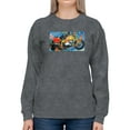 thumbnail image 1 of Image Conscious Military Ride Motorcycle Sweatshirt Womens -Porter Hastings Designs, Female 4X-Large, 1 of 4