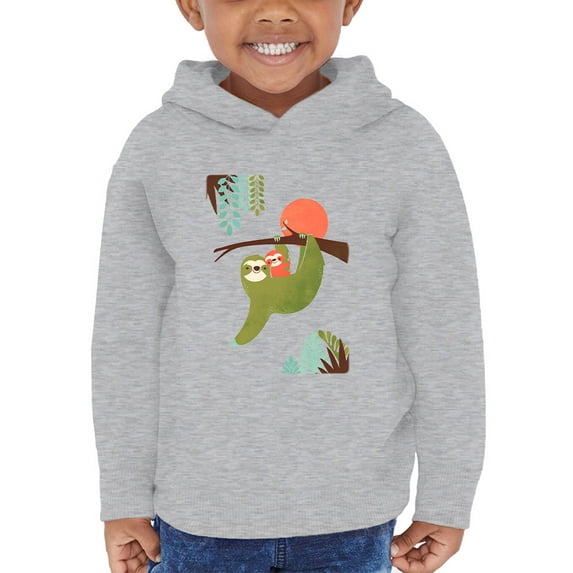 Image Conscious Momma Sloth And Baby Hoodie Toddler -Jay Fleck Designs, Unisex Casual Fit