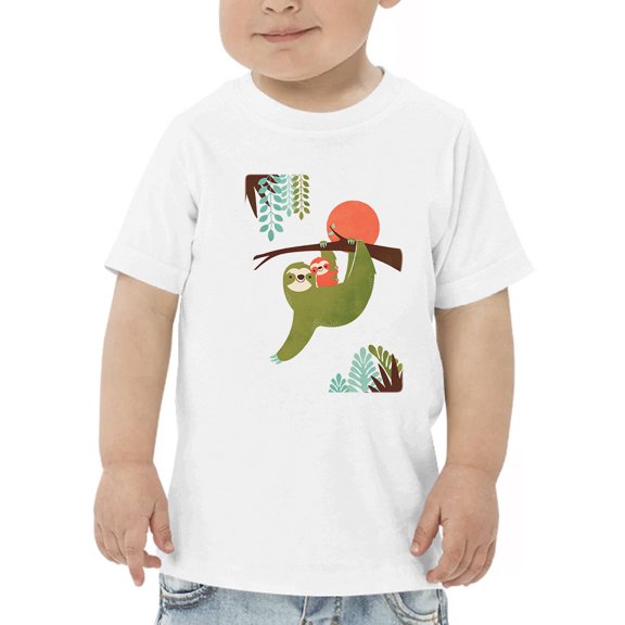 Image Conscious Momma Sloth And Baby T-Shirt Toddler -Jay Fleck Designs, Unisex Regular Fit