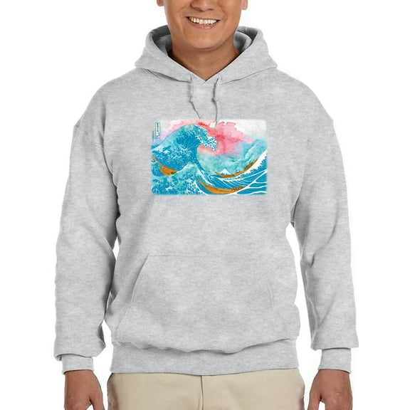 Image Conscious Ocean Waves With Boats Hoodie Mens -Porter Hastings Designs, Male 4X-Large