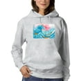thumbnail image 1 of Image Conscious Ocean Waves With Boats Hoodie Womens -Porter Hastings Designs, Female Large, 1 of 4