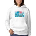 thumbnail image 1 of Image Conscious Ocean Waves With Boats Hoodie Womens -Porter Hastings Designs, Female XX-Large, 1 of 4