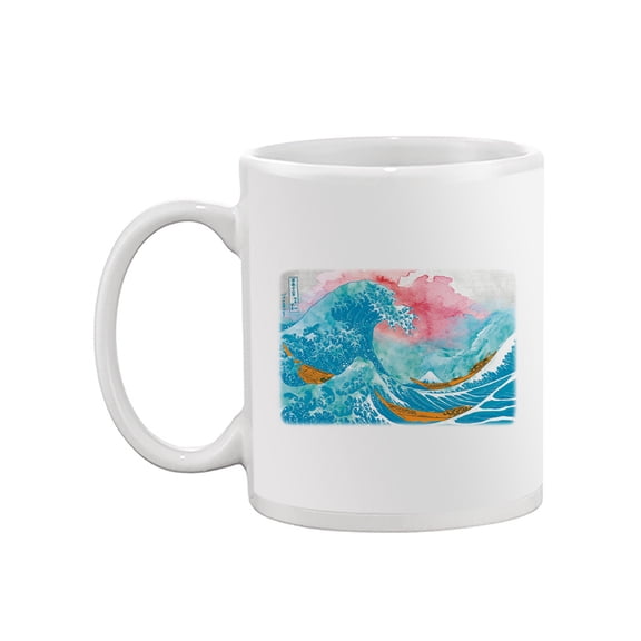 Image Conscious Ocean Waves With Boats Mug - Porter Hastings Designs, 11 fl oz Ceramic Mug