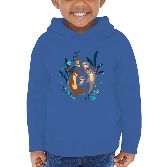 Image Conscious Otter Family Hoodie Toddler -Jay Fleck Designs, Unisex Casual Fit