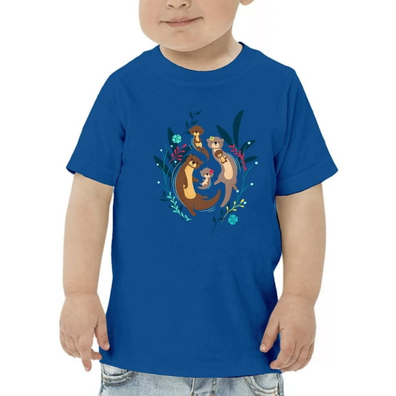 Image Conscious Otter Family T-Shirt Toddler -Jay Fleck Designs, Unisex Regular Fit