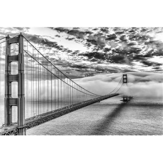 Image Conscious PDXG792DSMALL Evening Commute Bw Poster Print by Dave Gordon, 12 x 18 - Small