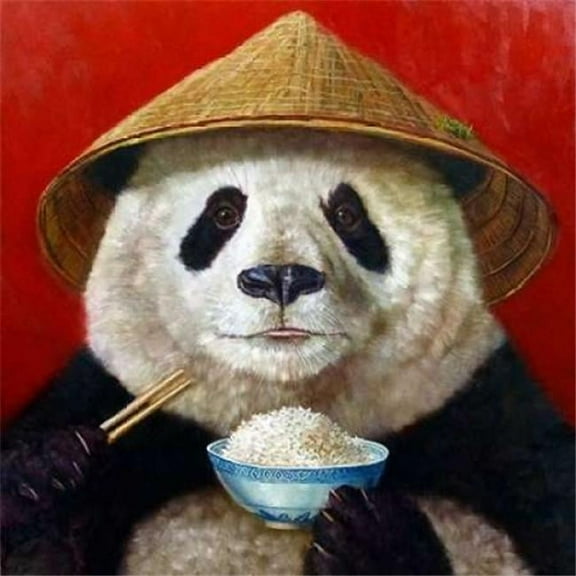 Image Conscious PDXH1182DSMALL Panda Poster Print by Lucia Heffernan, 12 x 12 - Small