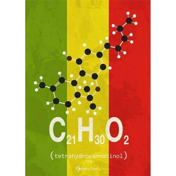 Image Conscious PDXIN3189315LARGE Molecule Thc Poster Print by Typelike, 20 x 28 - Large