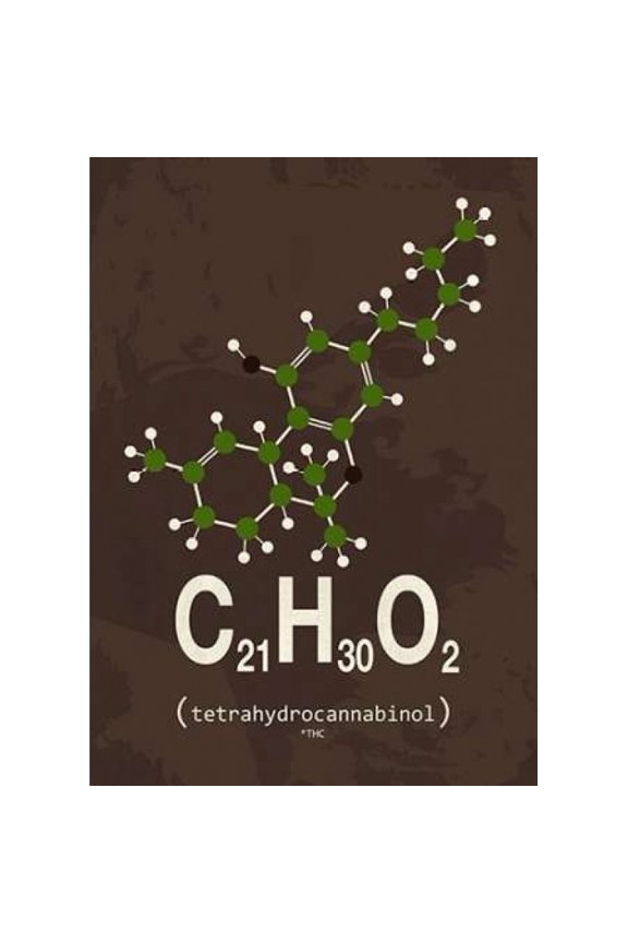 PDXIN3189320LARGE Molecule Thc Poster Print by Typelike, 20 x 28 - Large