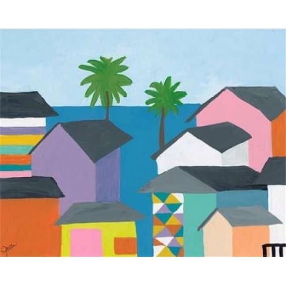 Image Conscious PDXW752DLARGE Beachfront Property 2 Poster Print by Jan Weiss, 24 x 30 - Large
