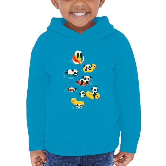 Image Conscious Panda Vacation Hoodie Toddler -Jay Fleck Designs, Unisex Casual Fit