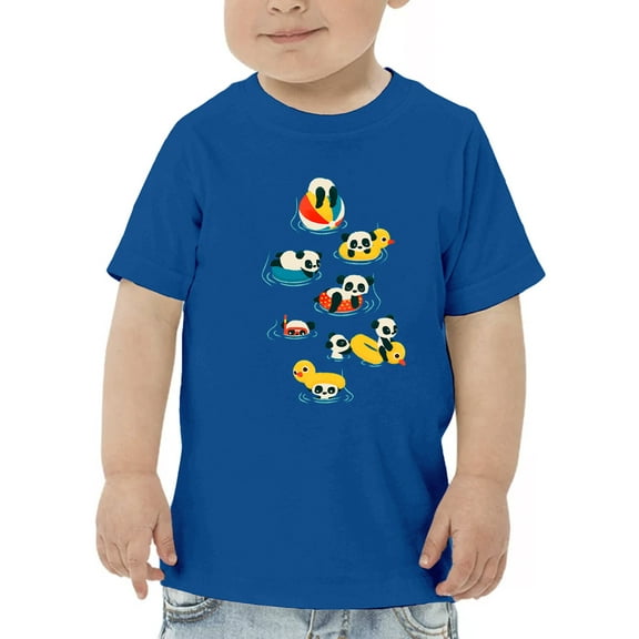 Image Conscious Panda Vacation T-Shirt Toddler -Jay Fleck Designs, Unisex Regular Fit