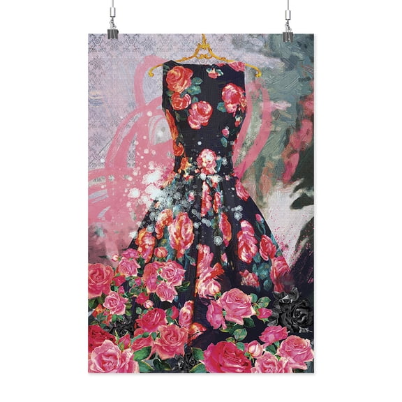 Image Conscious Rose Dress Poster - Porter Hastings Designs, Poster Print 24 x 36 in