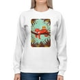 thumbnail image 1 of Image Conscious Sleeping Tiger Mom Sweatshirt Women's -Jay Fleck Designs, 1 of 4