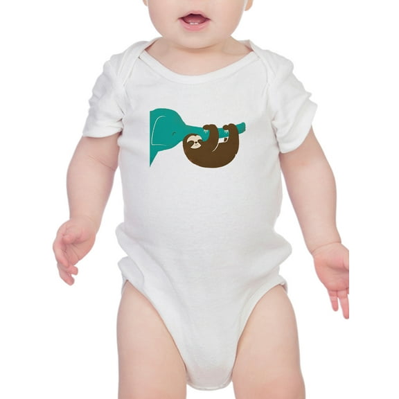 Image Conscious Sloth With An Elephant Bodysuit Infant -Jay Fleck Designs, Unisex 6 Months