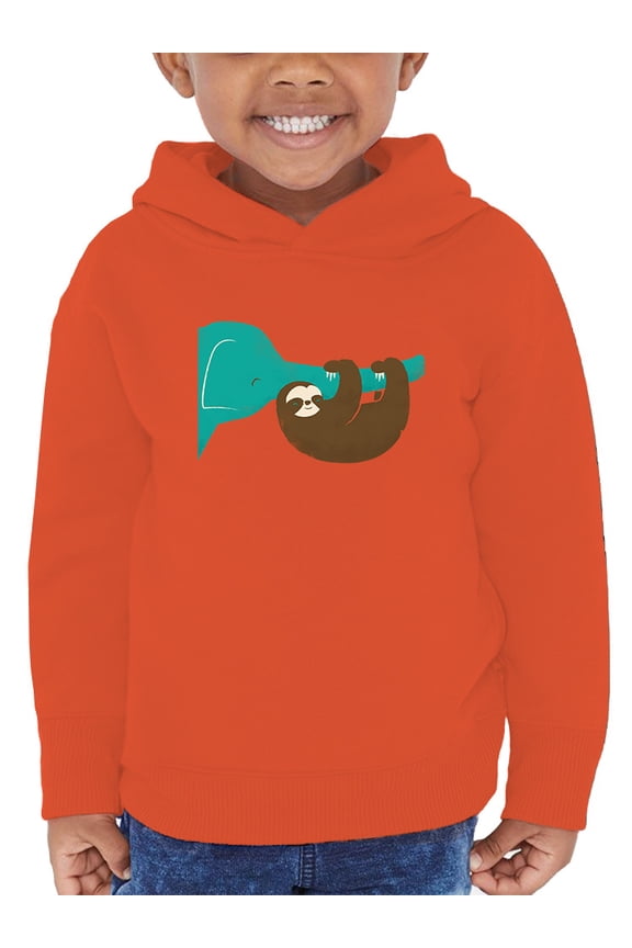 Sloth With An Elephant Hoodie Toddler -Jay Fleck Designs, Unisex 2 Toddler