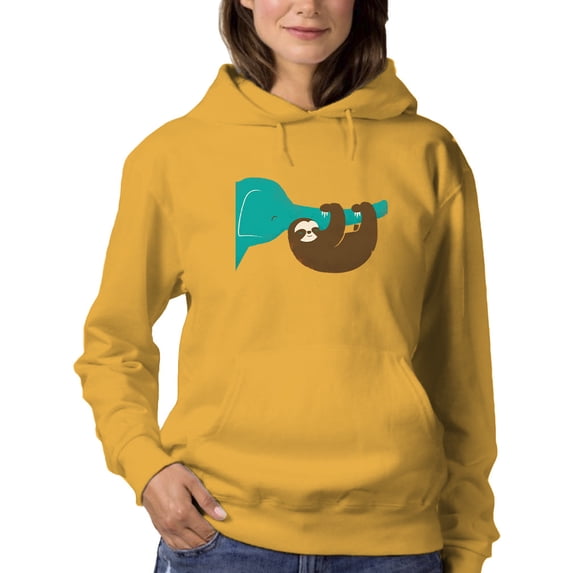 Image Conscious Sloth With An Elephant Hoodie Women -Jay Fleck Designs, Female 5X-Large