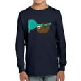 thumbnail image 1 of Image Conscious Sloth With An Elephant Long Sleeve Toddler -Jay Fleck Designs, Unisex 3 Toddler, 1 of 4