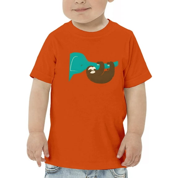Image Conscious Sloth With An Elephant T-Shirt Toddler -Jay Fleck Designs, Unisex 2 Toddler
