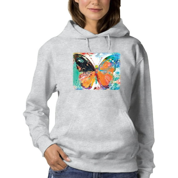 Image Conscious Sprayed Monarch Hoodie Womens -Porter Hastings Designs, Female Small