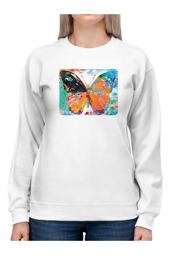 Sprayed Monarch Sweatshirt Womens -Porter Hastings Designs, Female 3X-Large