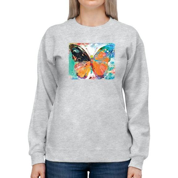 Image Conscious Sprayed Monarch Sweatshirt Womens -Porter Hastings Designs, Female x-Large