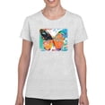 thumbnail image 1 of Image Conscious Sprayed Monarch T-Shirt Womens -Porter Hastings Designs, Female 3X-Large, 1 of 4