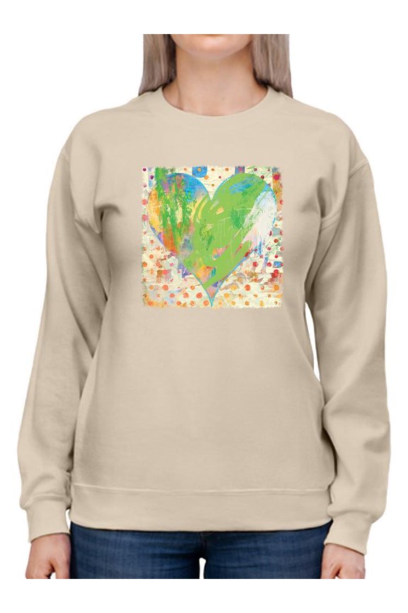 Spring Heart Sweatshirt Women's -Image Conscious Designs