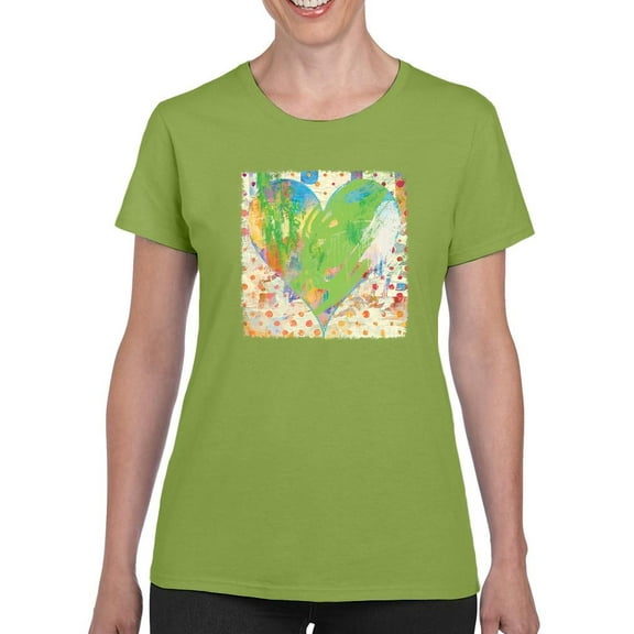 Image Conscious Spring Heart T-Shirt Womens -Porter Hastings Designs, Female Regular Fit