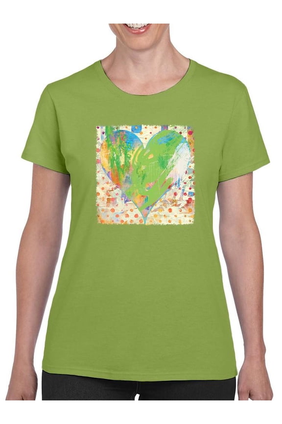 Spring Heart T-Shirt Womens -Porter Hastings Designs, Female Regular Fit