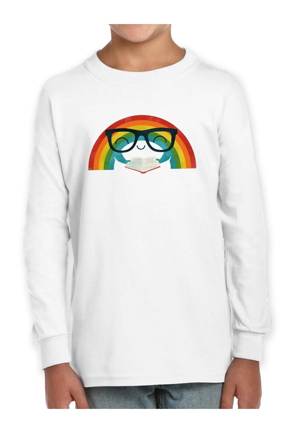Studious Rainbow Long Sleeve Toddler -Jay Fleck Designs, Unisex Regular Fit