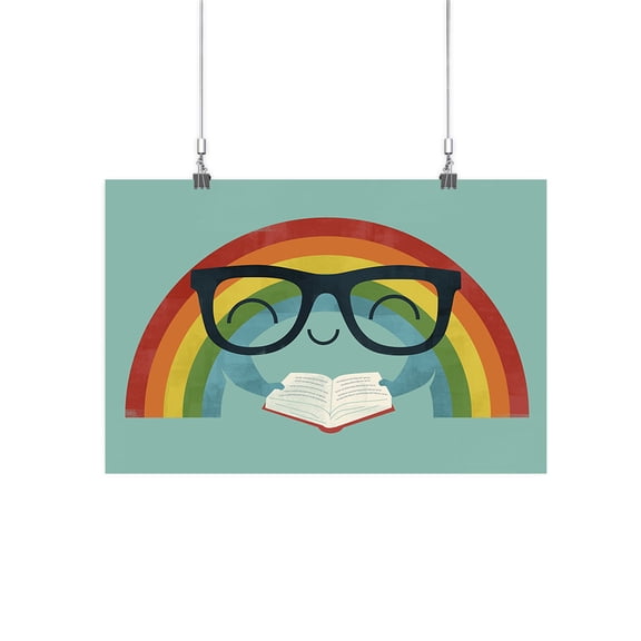 Image Conscious Studious Rainbow Poster - Jay Fleck Designs, Poster Print 24 x 36 in