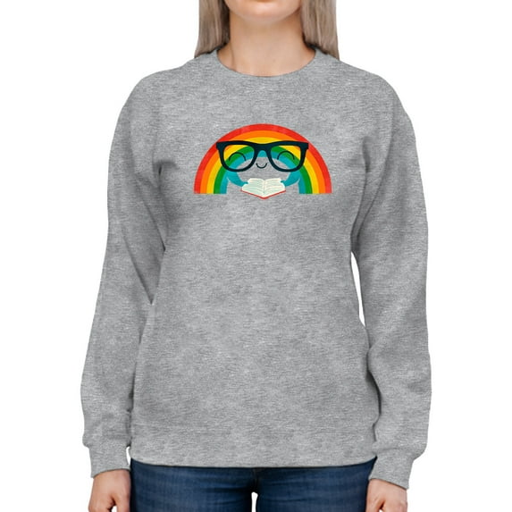 Image Conscious Studious Rainbow Sweatshirt Women's -Jay Fleck Designs